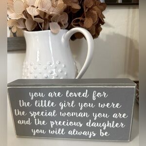 Wooden Sign 🩶 DAUGHTER 🩶 Farmhouse Style